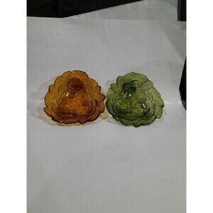 Vintage Indiana Glass Candy Dish Set of 2